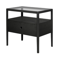 Spindle Bedside Table, Oak
