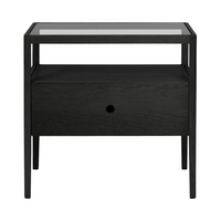 Spindle Bedside Table, Oak