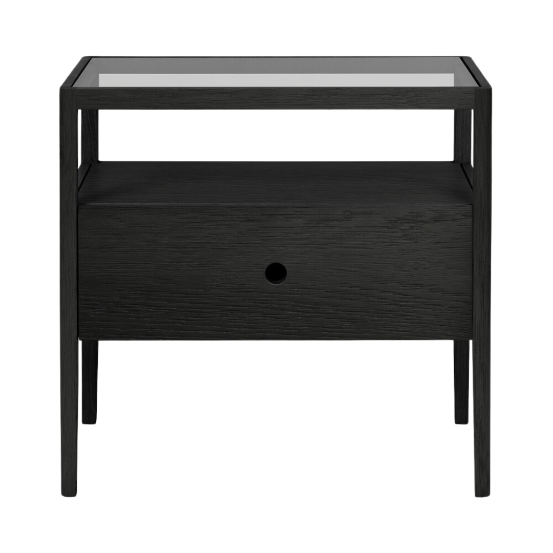 Spindle Bedside Table, Oak