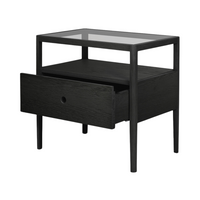 Spindle Bedside Table, Oak