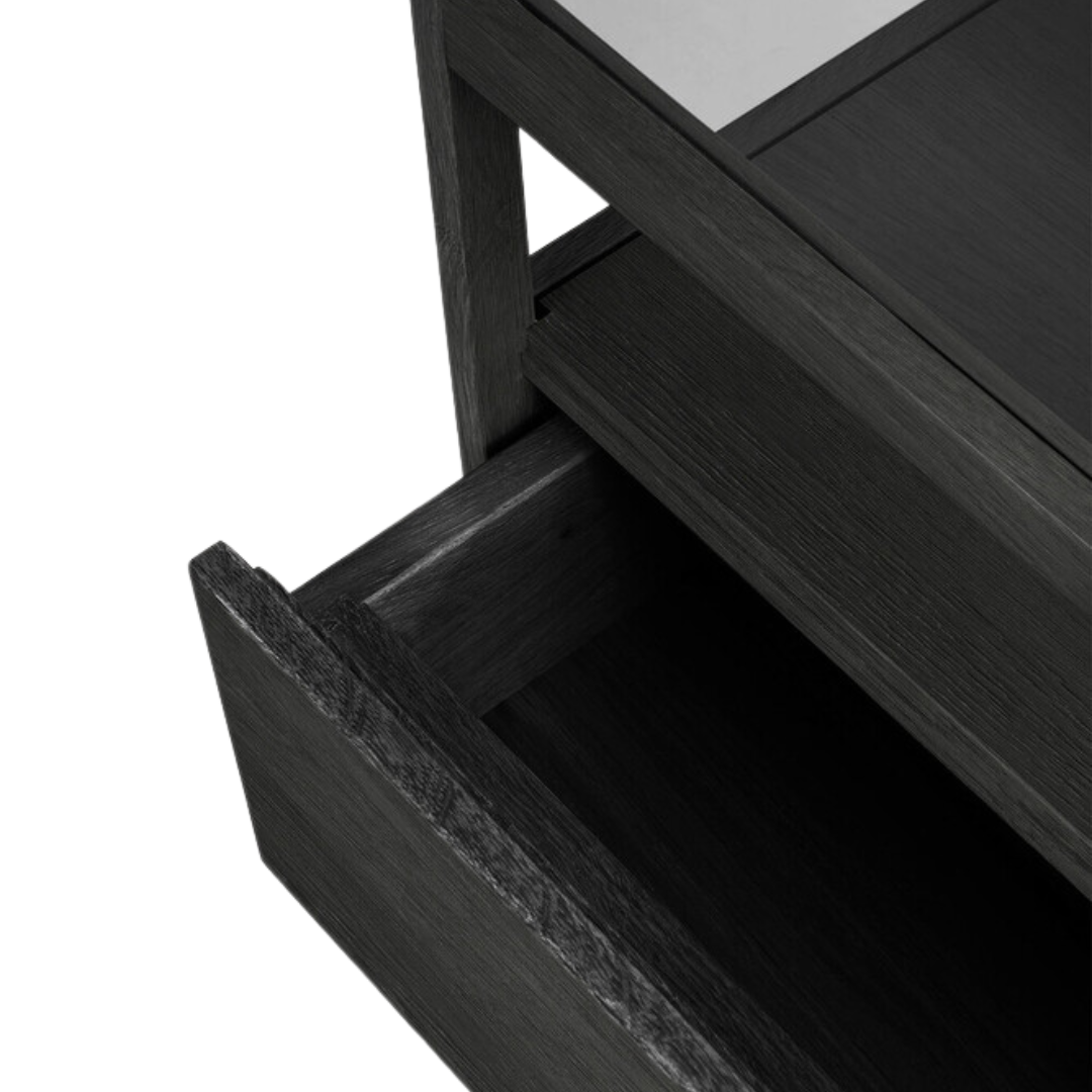 Spindle Bedside Table, Oak