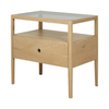Spindle Bedside Table, Oak