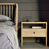 Spindle Bedside Table, Oak