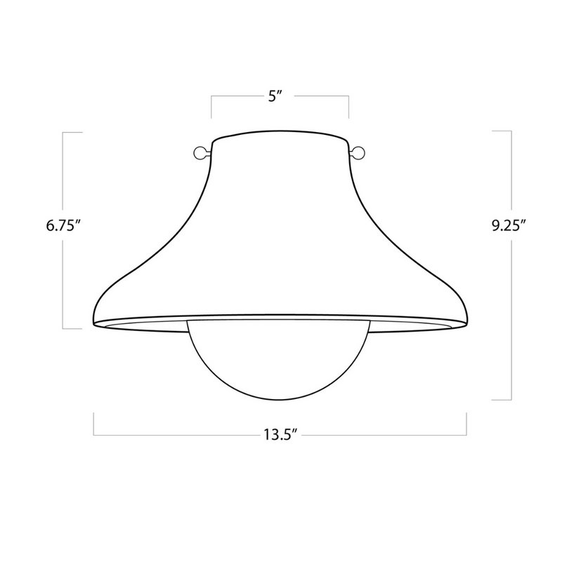 Surfside Wood Flush Mount Light