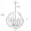 Waylon Antler Round Chandelier