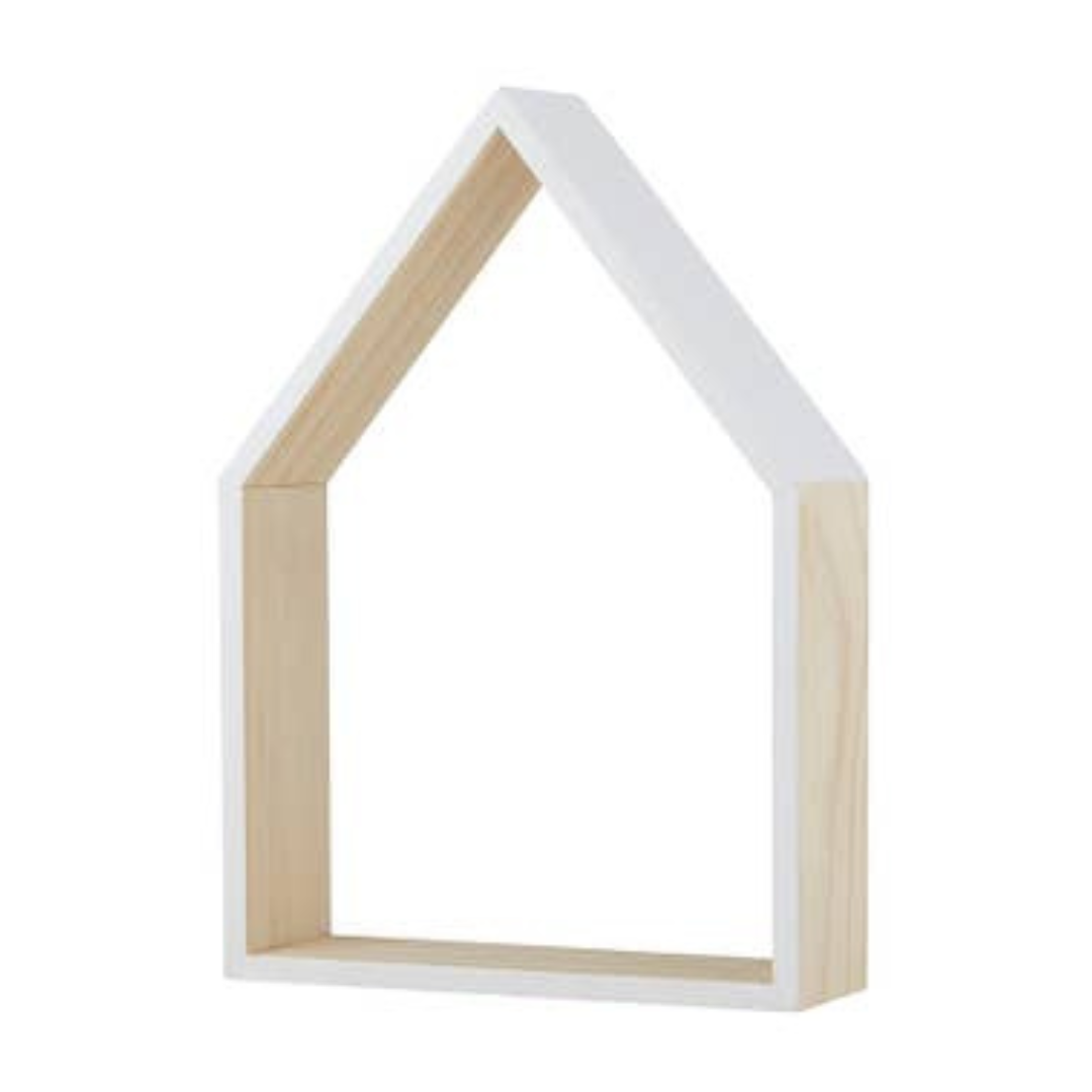 White House Wood Shelf