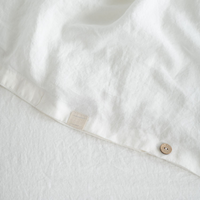 White Linen Duvet Cover Set