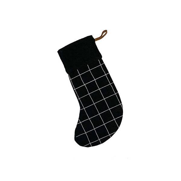 Grid Stocking, Black