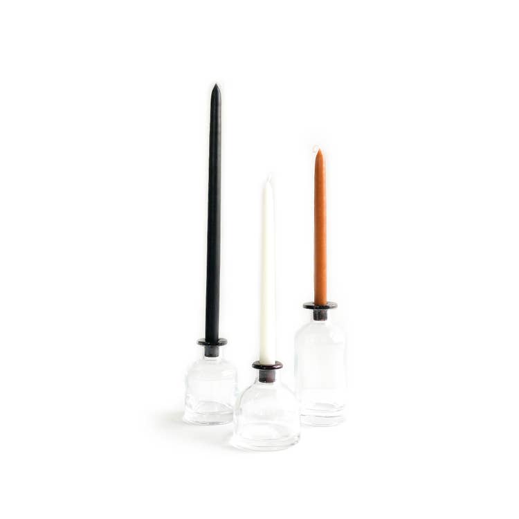 Skinny Taper Glass Candle Holder - Medium