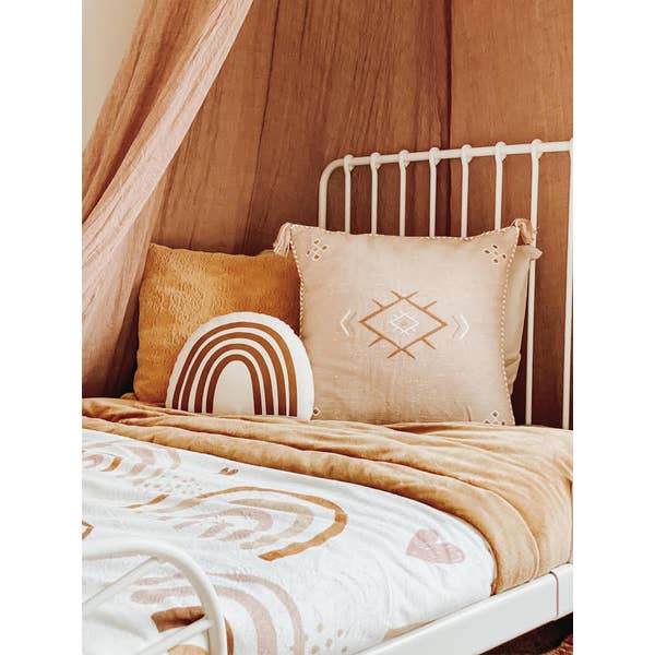 Rust Rainbow Pillow