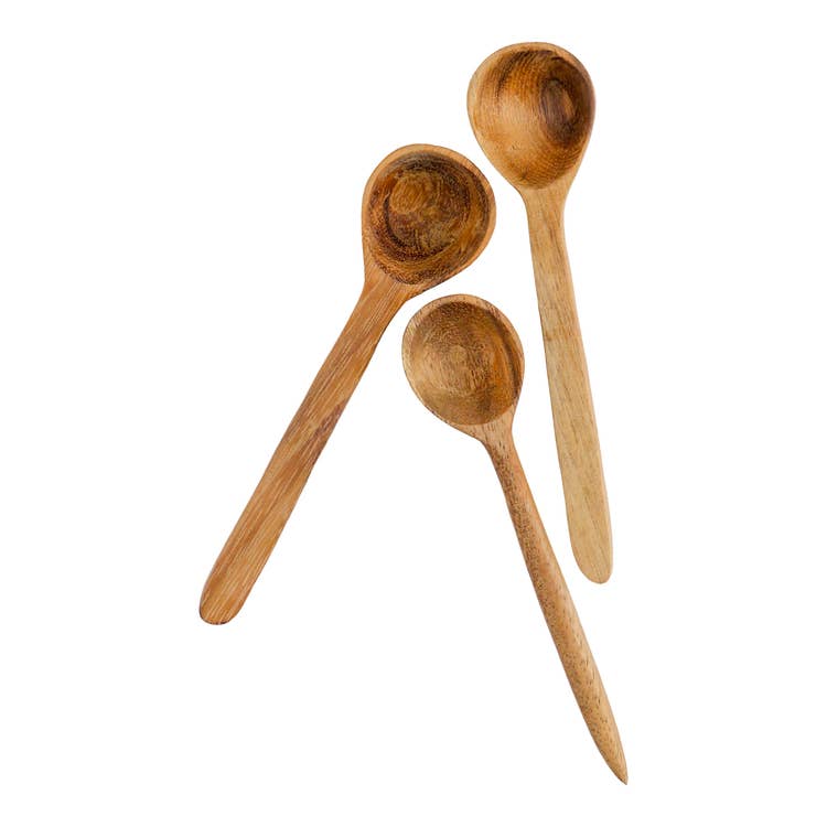 Carved Wood Spoon Set