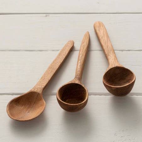 Carved Wood Spoon Set