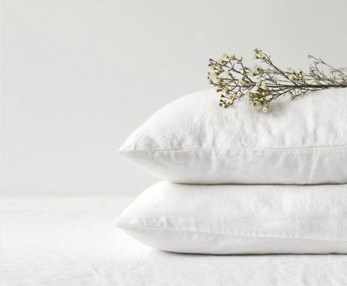White Linen Sheet Set - Queen