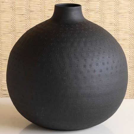 Textured Vase - Small Round