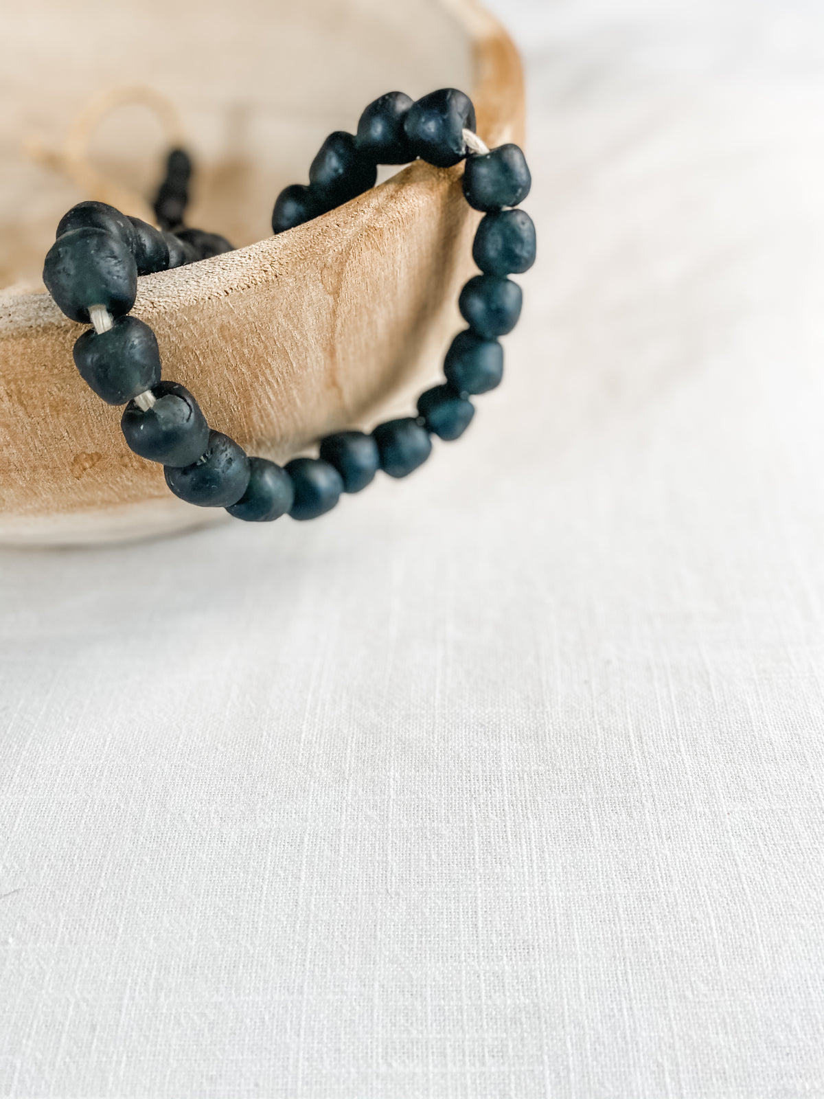 The Nola - Recycled Black Glass Beads