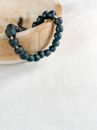 The Nola - Recycled Black Glass Beads